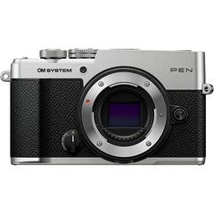 OM SYSTEM PEN 20.4MP Mirrorless Camera with 4K Video Recording (Silver) - 1