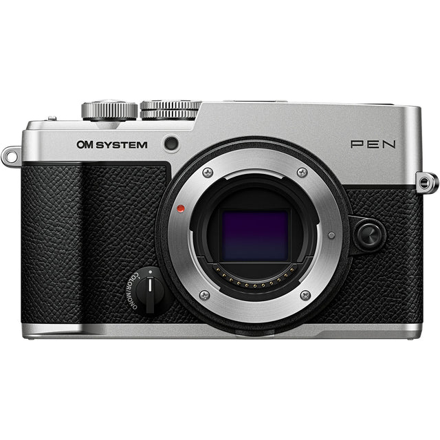 OM SYSTEM PEN 20.4MP Mirrorless Camera with 4K Video Recording (Silver) - 1