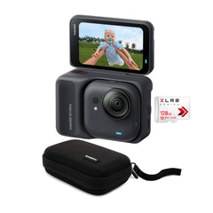 Insta360 GO Ultra Creator Bundle (Black) with 128GB Memory Card and Soft Case Bundle