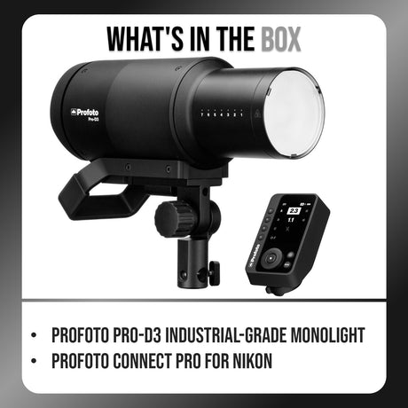 Profoto Pro-D3 Industrial-Grade Monolight 750W Bundle