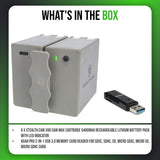 Stealth Cam 360 Cam Max Cartridge 5400mAh Lithium Battery (6-Pack) with Card Reader Bundle