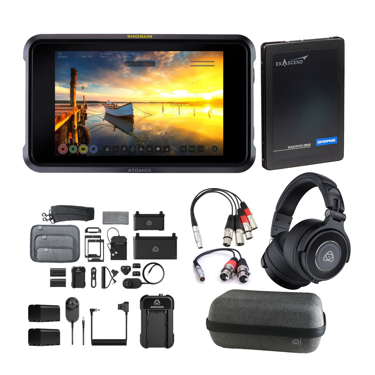 Atomos Shogun Classic 7-Inch HDR Monitor with Accessory Kit & 480GB SSD Bundle