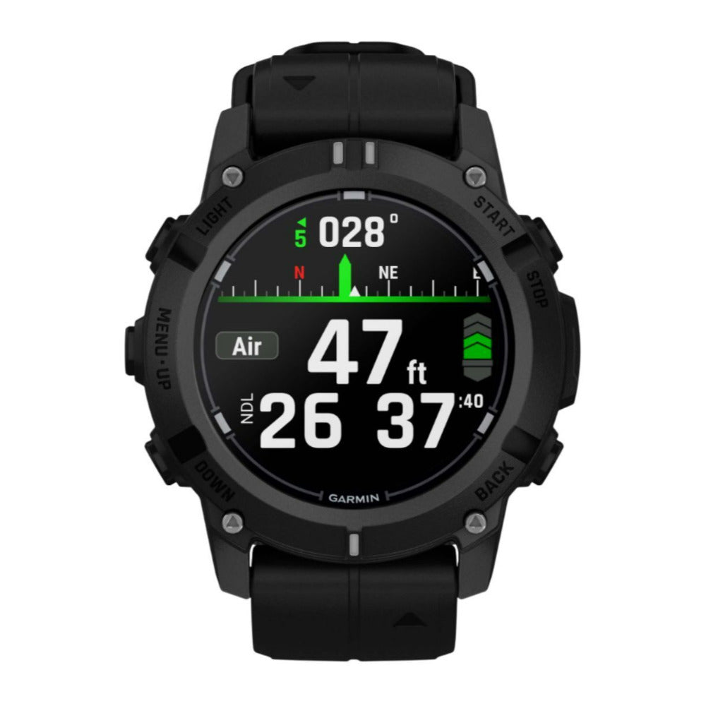 Garmin Descent G2 Dive 45mm GPS Smart Watch Black and T2 Transceiver with 20 ATM Dive Rating Bundle-4