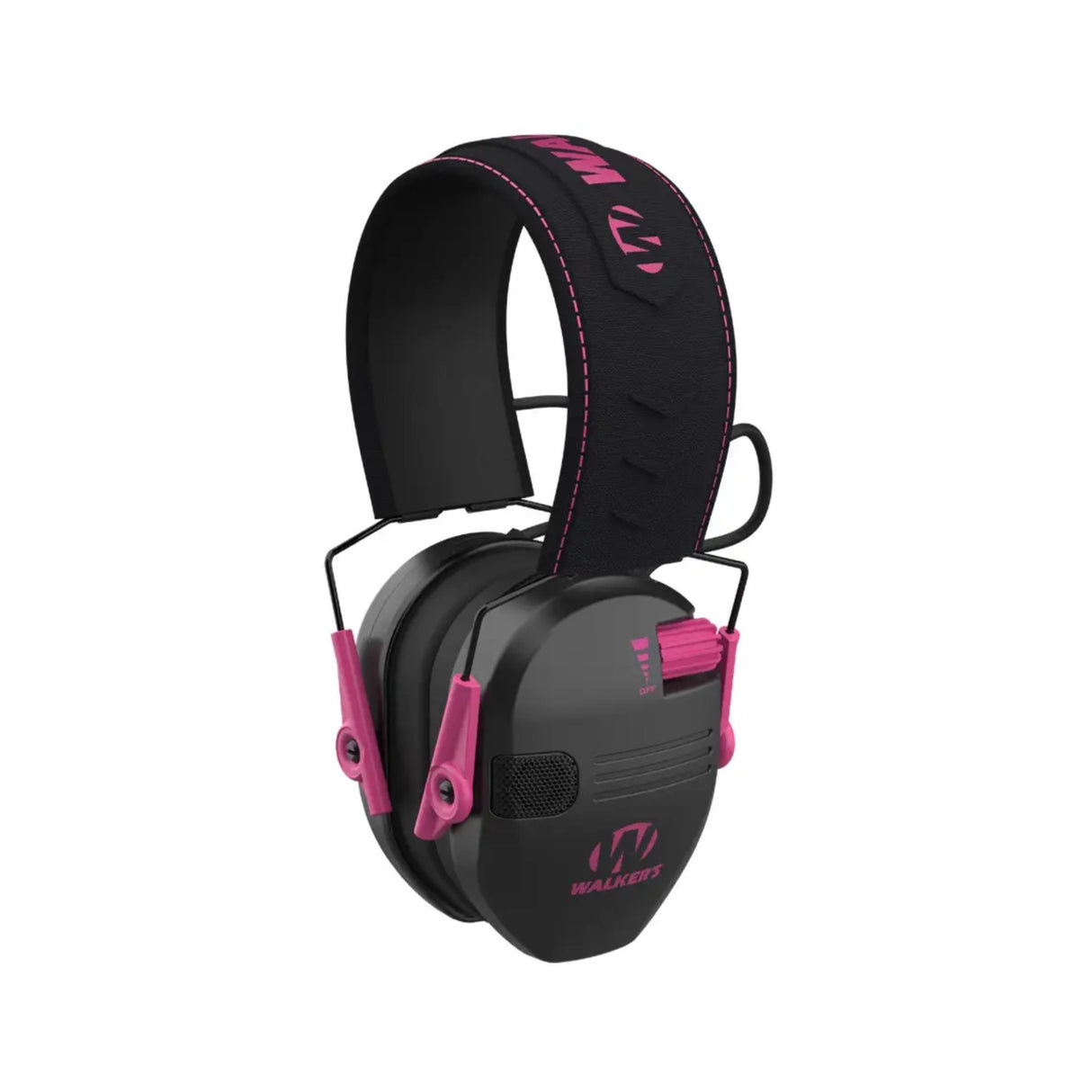 Walker's Razor Junior Hearing Protection Muff (Pink) with Protective Case - 2