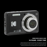 Kodak PIXPRO Friendly Zoom FZ55 Digital Camera (Black) Bundle with 128GB SD Card and Accessories