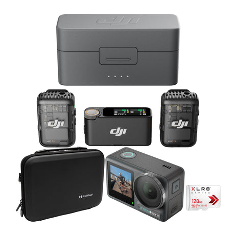 DJI Mic 2 with Action Camera, Memory Card, and Carrying Case Bundle - 1
