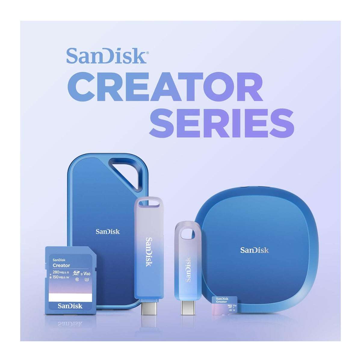 SanDisk 512GB Creator Series UHS-II microSDXC Memory Card - 5