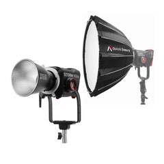 Aputure STORM 400x Tunable White LED Monolight (Gold Mount) with 35-Inch Softbox - 1