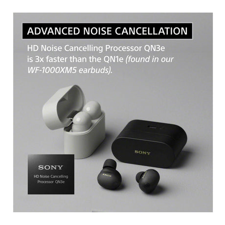 Sony WF-1000XM6 Wireless Earbuds (Platinum Silver) with 3in1 Portable Accessory - 7