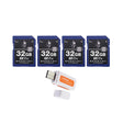 Spartan 32GB Class 10 SD Card (4-Pack) with Micro SD Reader and Writer Bundle - 1