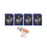 Spartan 32GB Class 10 SD Card (4-Pack) with Micro SD Reader and Writer Bundle - 1