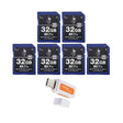 Spartan 32GB Class 10 SD Card (6-Pack) with Micro SD Reader and Writer Bundle - 1