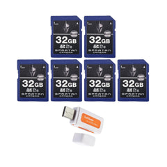 Spartan 32GB Class 10 SD Card (6-Pack) with Micro SD Reader and Writer Bundle - 1