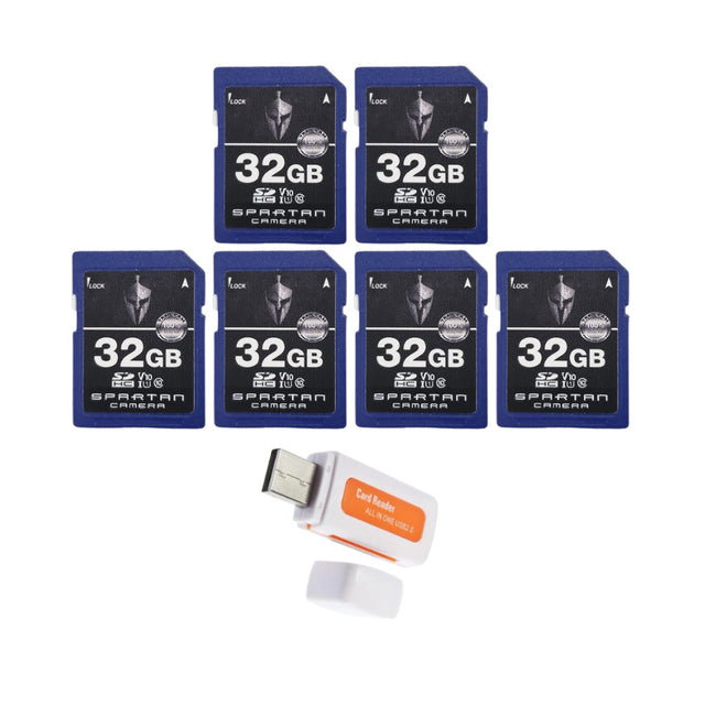 Spartan 32GB Class 10 SD Card (6-Pack) with Micro SD Reader and Writer Bundle - 1