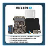 Yellowstone Y2 4G LTE Trail Camera Bundle with Battery, Solar Panel, Card Reader, and Accessories - 9