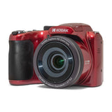 Kodak PIXPRO AZ255 Astro Zoom 16MP Digital Camera (Red) with Battery Charger, 32 GB Card Bundle
