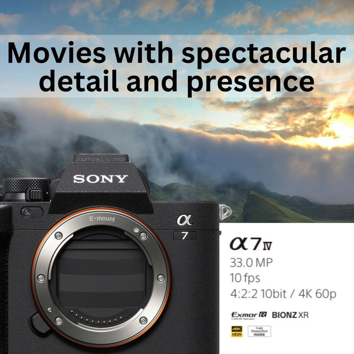 Sony Alpha 7 IV Full-Frame Mirrorless Lens Camera (Body Only) Bundle