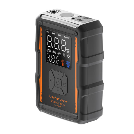 Veratek V8 Pro Air (Gray, Orange, Black) Jump Starter and Air Compressor