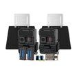 Yellowstone Y2 Black Wide Lens Bundle with Batteries, Solar Panels, and Accessories (2-Pack) -1