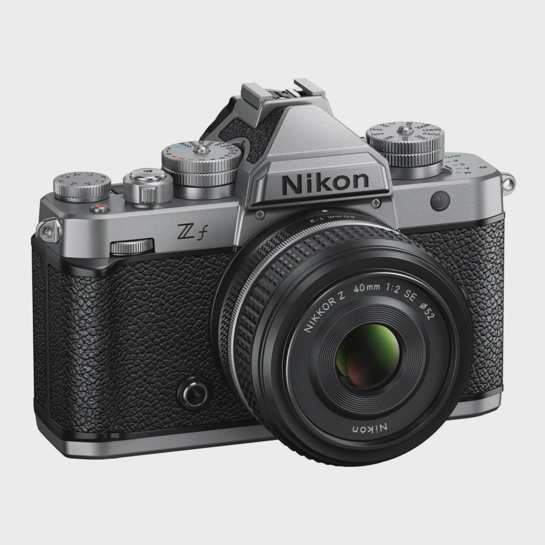 Nikon Zf Mirrorless Camera with 40mm Lens - 24.5MP, 4K UHD Video (Silver)