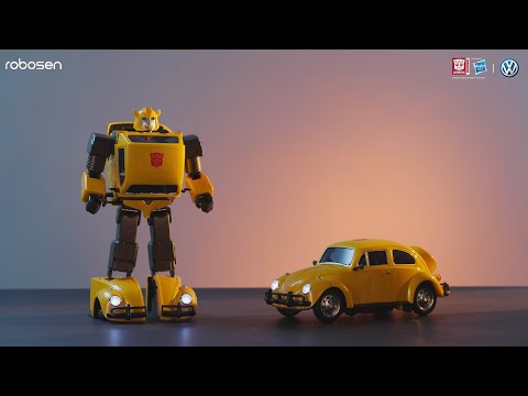 Robosen Bumblebee Flagship Transformer Robot Toy - Programmable with Voice and App Control