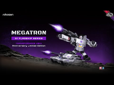 Robosen Megatron G1 Series Auto-Converting Transformers Robot Action Figure with App/Voice Control