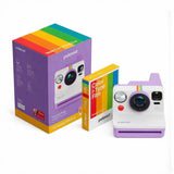 Polaroid Now Generation 3 Analog Instant Camera (Purple) and Color Film Bundle (8 Photos)
