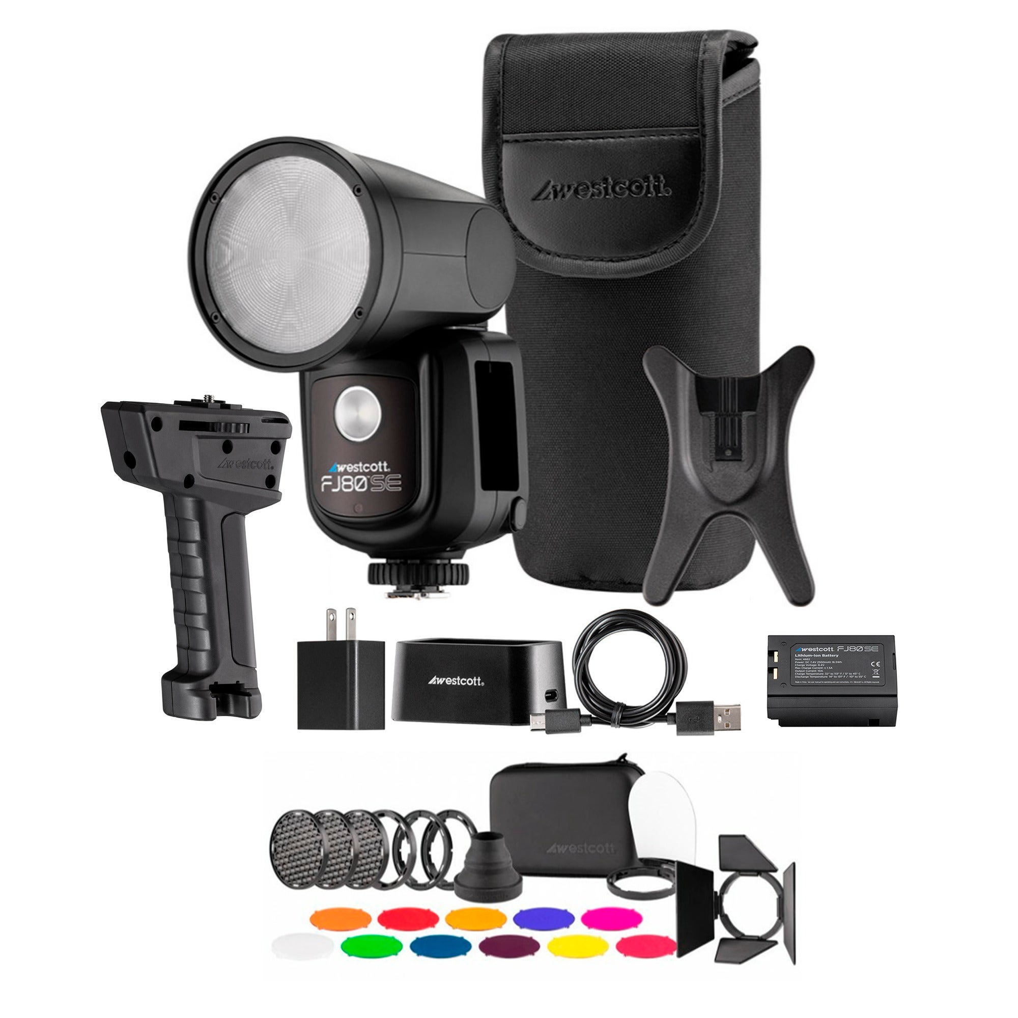 Westcott FJ80-SE S 80Ws Speedlight for Sony with Handheld Mount, Extra Battery, Creative Pack