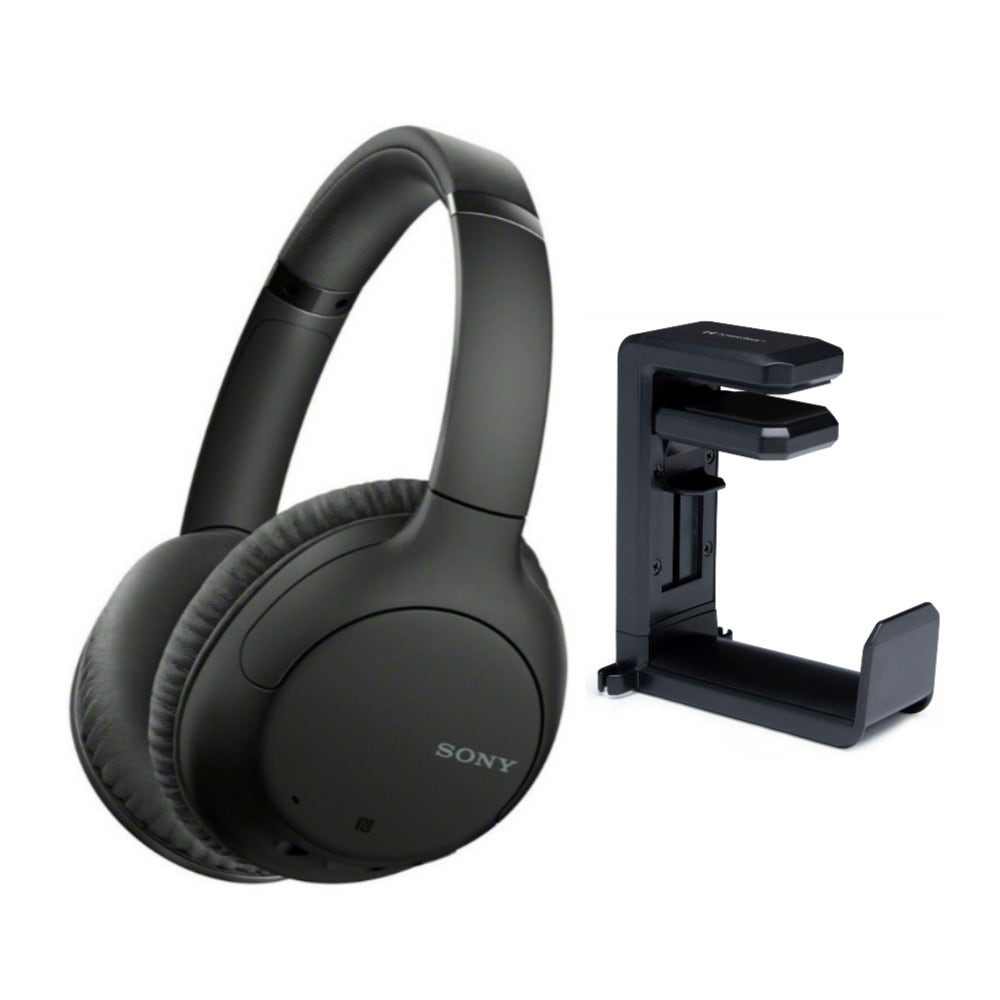 Sony WHCH710N Wireless Bluetooth Noise Canceling Over-the-Ear Headphones Bundle in Black