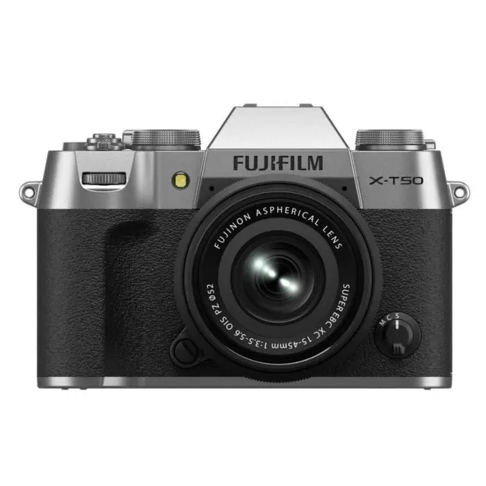 Fujifilm X-T50 Digital Camera with FUJINON XC15-45mm F3.5-5.6 OIS PZ  Compact Lens Kit (Silver)